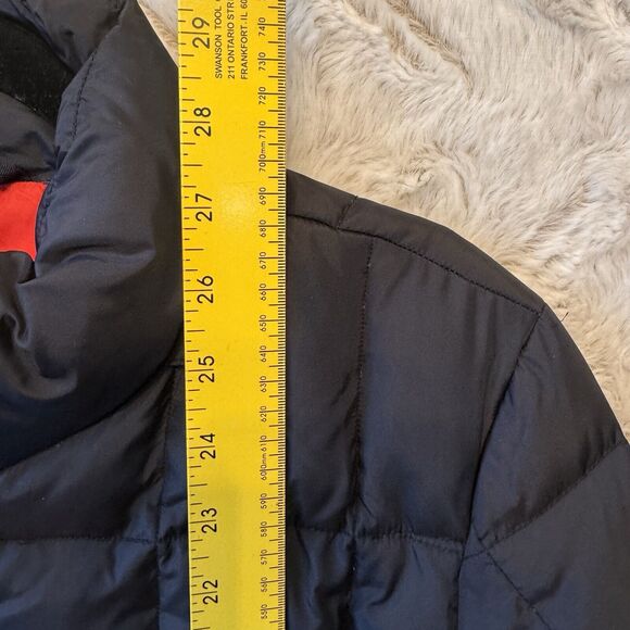 Gap Down Jacket Puffer‎ Women's Medium Black Red Lining - Picture 11 of 14